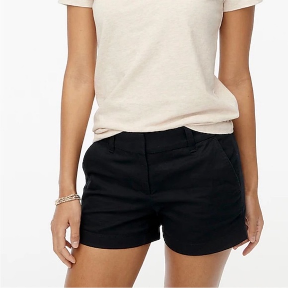 J. Crew Factory Pants - NEW WITH TAGS J. Crew Factory Black 3 1/2” Cotton Chino Shorts in Size 8